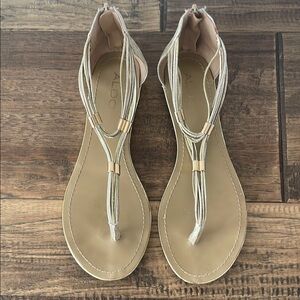Aldo Beige Strappy Sandals